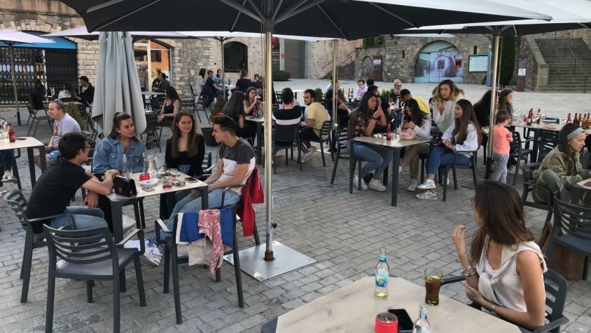 Quan arribi la fase 3, les terrasses podran estar al 75% de la capacitat habitual