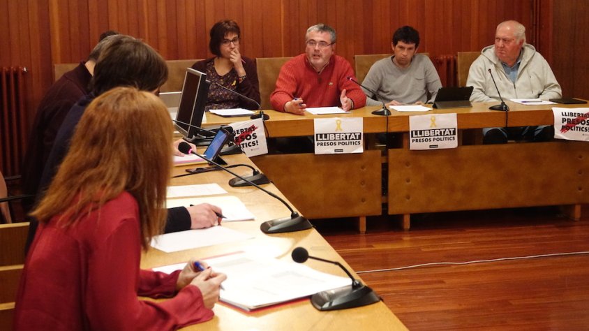 L'última sessió plenària presencial a l'ajuntament de Camprodon, el dilluns 9 de març