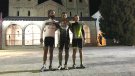 Tres esportistes completen el repte de fer la volta al Ripollès en un dia