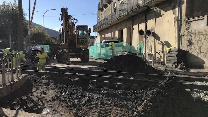L'estat millora aquesta setmana el pas a nivell del Passeig Ragull de Ripoll