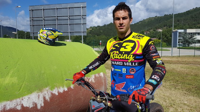 Francesc Moret, a la zona d'entrenament de Ripoll