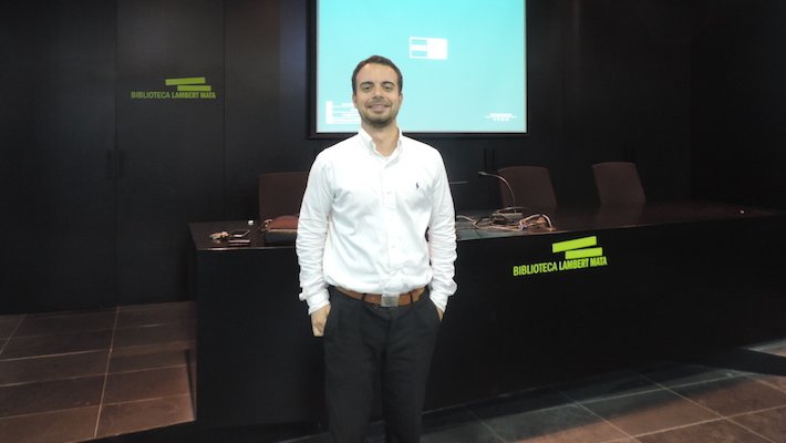 El director d'UNED a Girona, David Maldonado, ahir a Ripoll