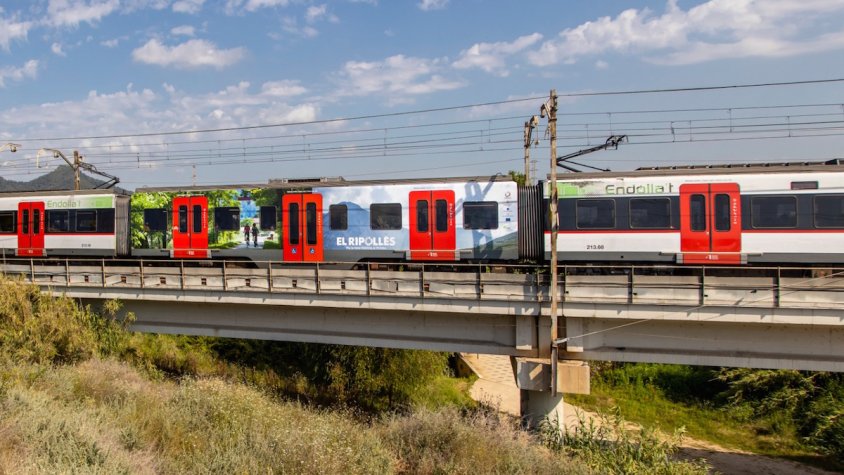 Un dels trens seregrafiats