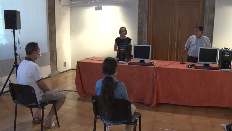 L'acte de donació va tenir lloc ahir a la sala Abat Senjust