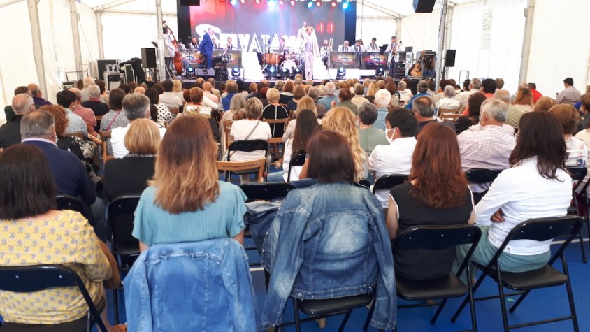 Un instant del concert de la Selvatana aquest dilluns