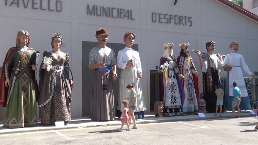 Els gegants participants a la trobada