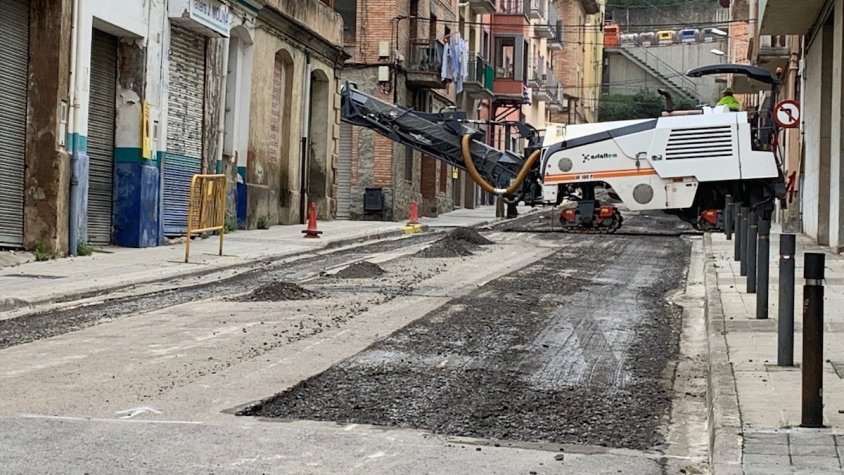 Asfaltat del carrer Pla de Ginebret