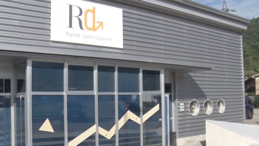 La seu de l'Agència de Desenvolupament del Ripollès, al polígon Els Pintors de Ripoll