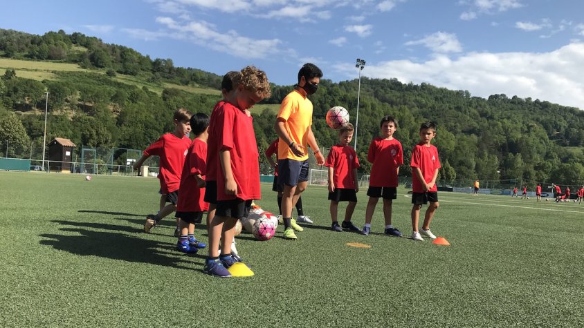 Els integrants del campus fan servir les instal·lacions esportives de Camprodon
