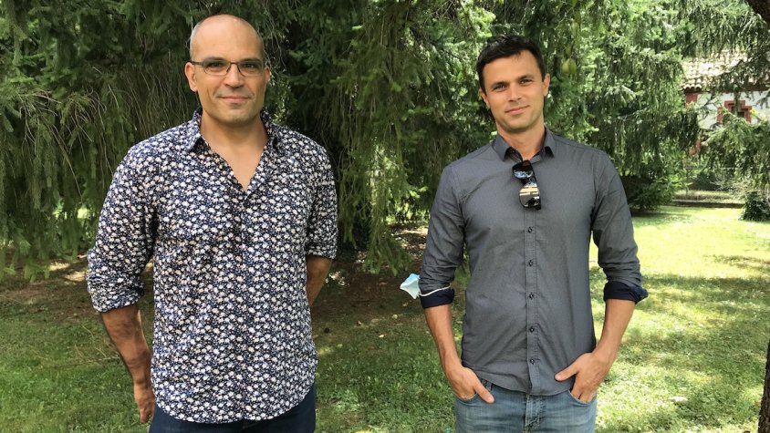Xavier Serret i Szymon Kowalski, cofundadors de l'empresa Elevated MTB
