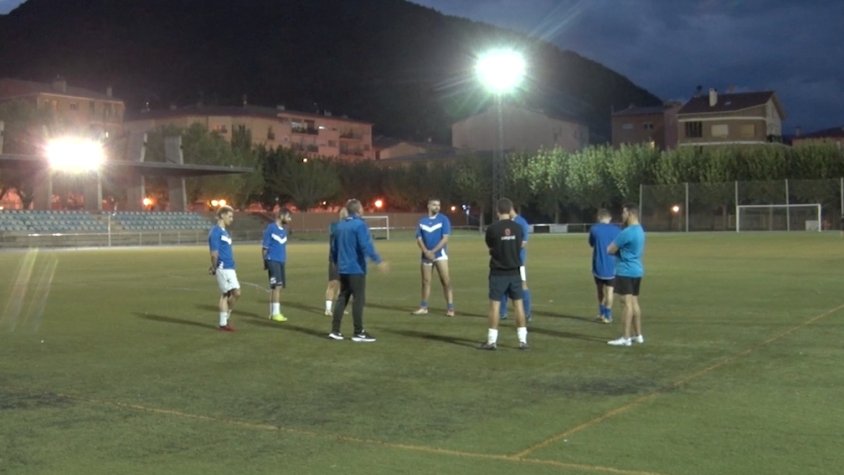 Primer dia d'entrenament del C.F.Ripoll