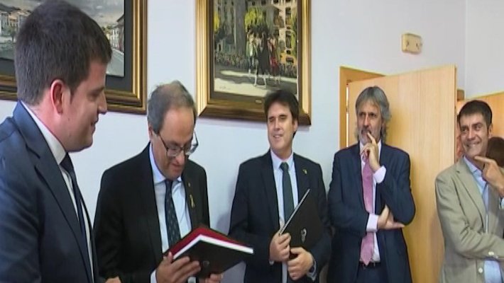 La última visita de Quim Torra al Ripollès va ser a Campdevànol