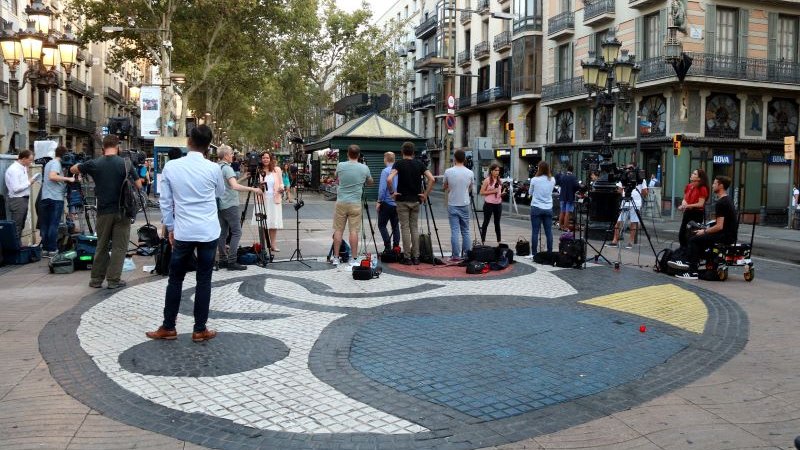 Punt on va finalitzar el recorregut la furgoneta que va perpretar l'atemptat terrorista