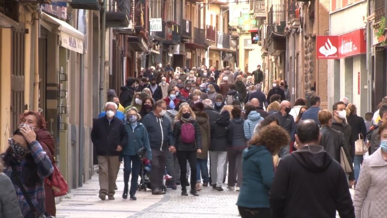 El carrer València de Camprodon aquest cap de setmana