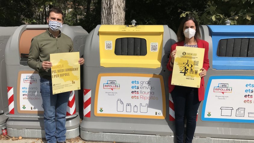 El regidor Joaquim Colomer i Gemma Arroyo, d'Ecoembes