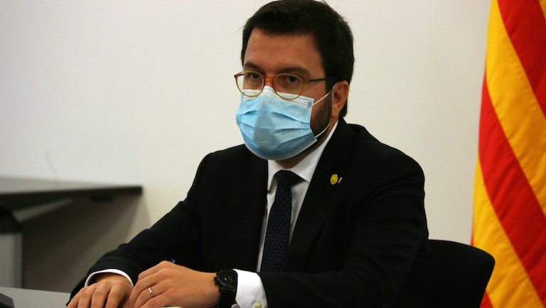 Pere Aragonès, aquest dimecres, ha anunciat les principals mesures que adopta Catalunya per a la ciutadania