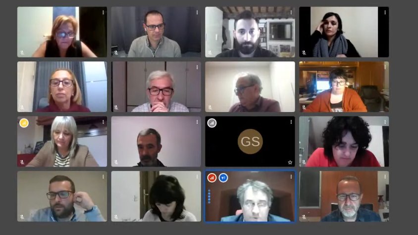 La sessió va ser telemàtica, el passat dilluns