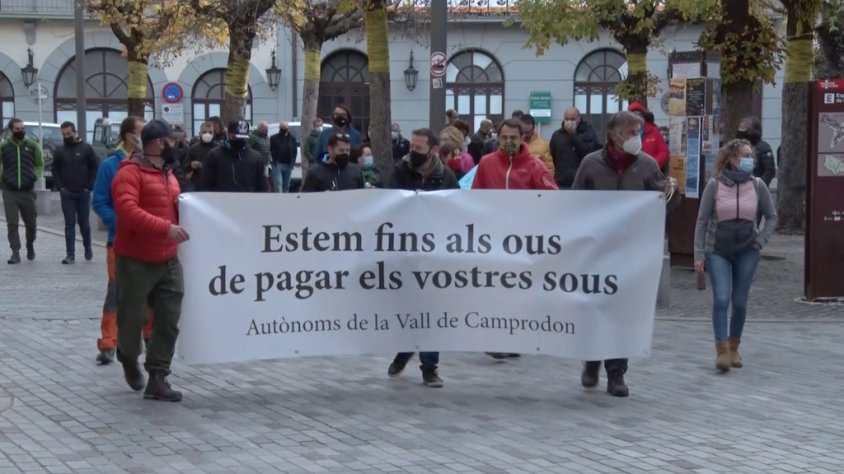 Els autònoms es van reunir a Camprodon aquest dissabte