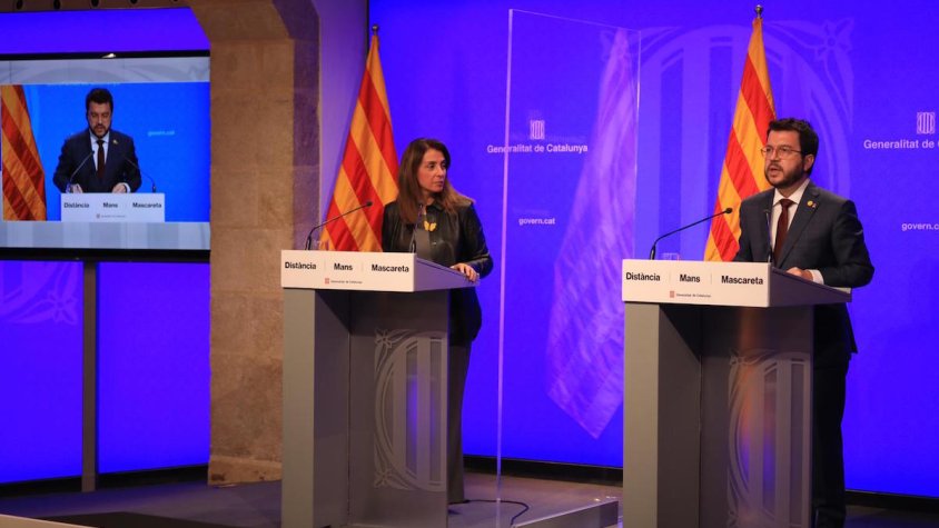 Roda de premsa del Govern anunciant el pla de desescalada