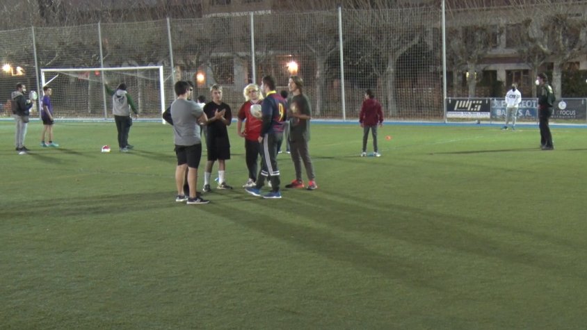 Imatge de la sessió d'entrenament