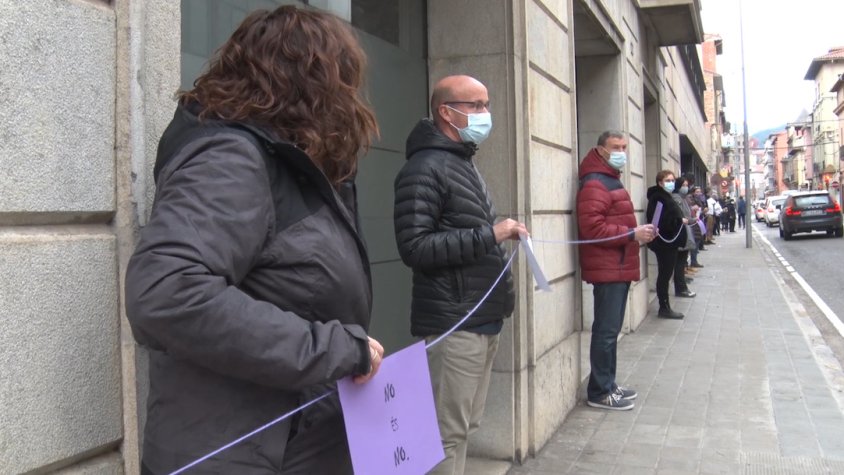 Acte de reivindicació al voltant del Consell Comarcal