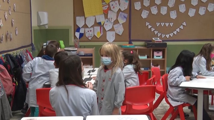 La tendència pel que fa casos de COVID-19 a les escoles ha anat a la baixa aquest mes de novembre