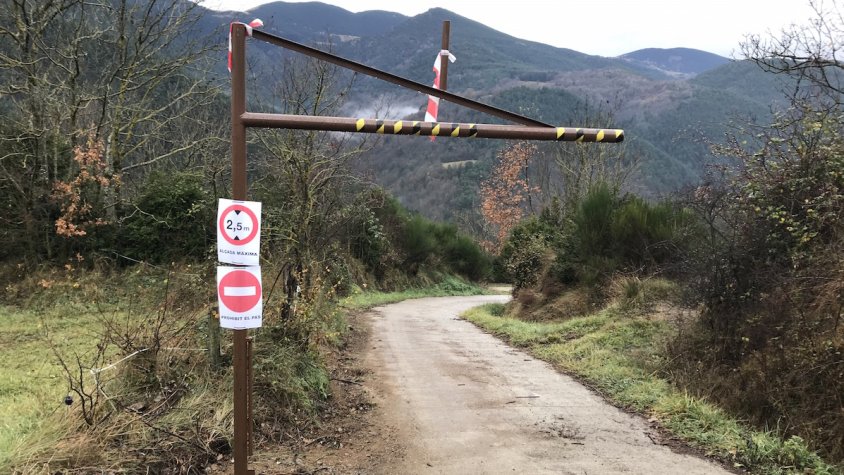 El nou control de gàlib al camí