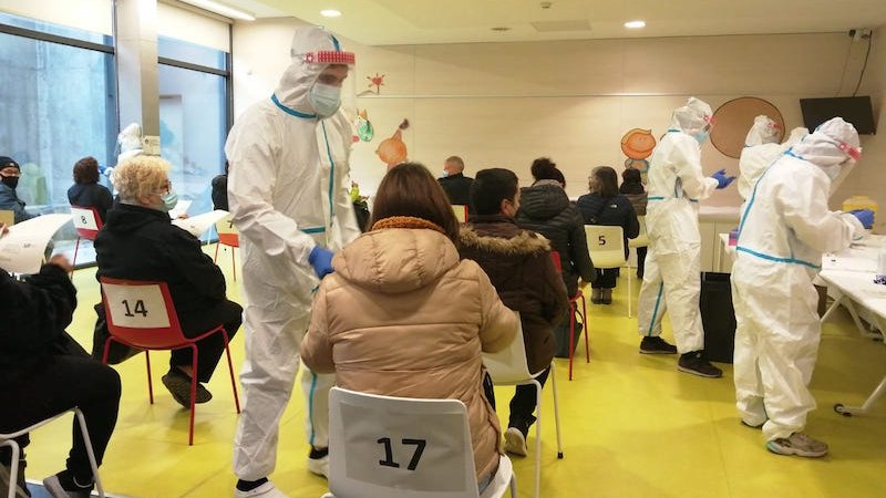 Un dels cribratges massius realitzats per Salut aquesta setmana a Catalunya