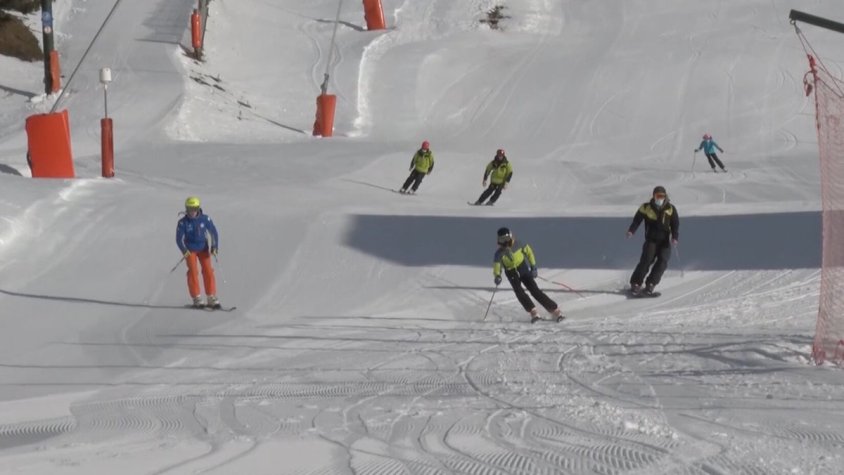 Esquiadors a Vall de Núria aquest passat cap de setmana