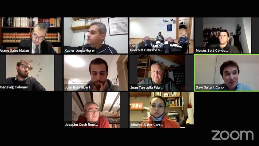 Sessió plenària telemàtica d'aquest dilluns de l'ajuntament de Camprodon