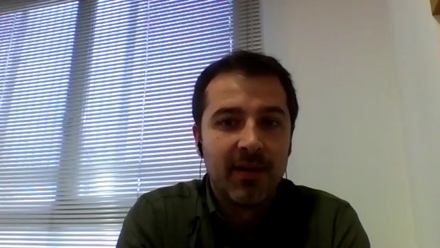 Joaquim Colomer, President del Consell Comarcal, durant una connexió telemàtica per explicar la seva posició