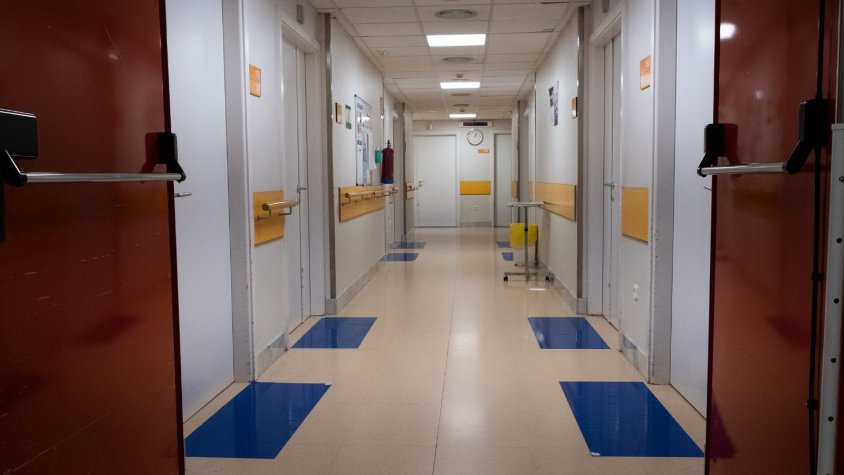 Una de les plantes de l'hospital campdevanolenc