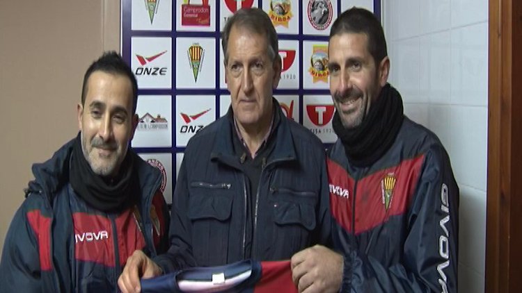 Rafa Rodríguez, el president Joan Busquets i Xavi Melero ahir a Camprodon