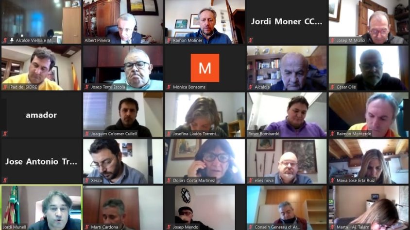 La reunió es va desenvolupar en format telemàtic
