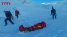 Els bombers rescaten un esquiador de muntanya al Coll de la Marrana