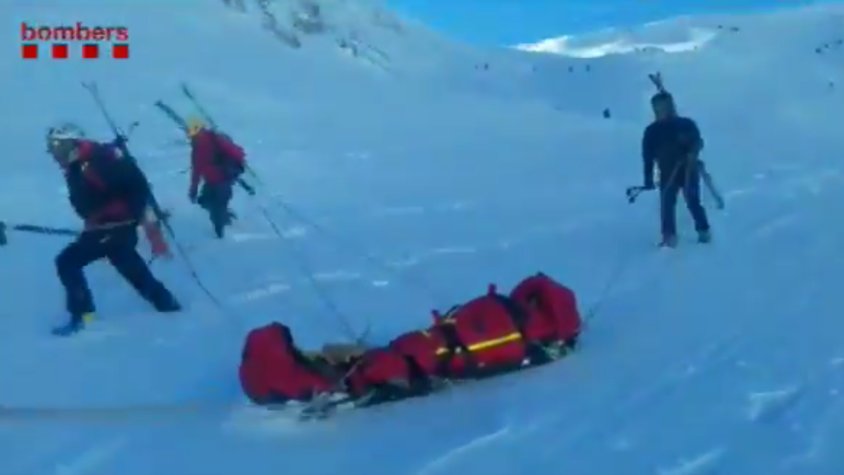 Els Bombers han compartit un vídeo del moment del rescat a Twitter