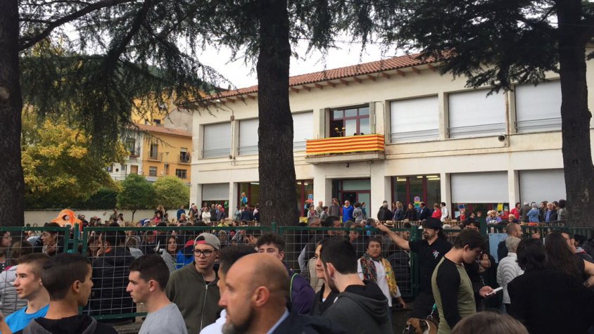 L'Escola Pirineu de Campdevànol va ser centre de votació durant l'1 d'octubre del 2017