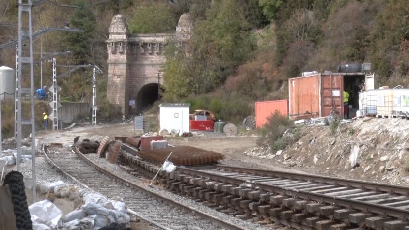 El túnel de Toses, on actualment s'hi estan fent les obres