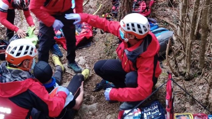 El rescat del ciclista a Ogassa