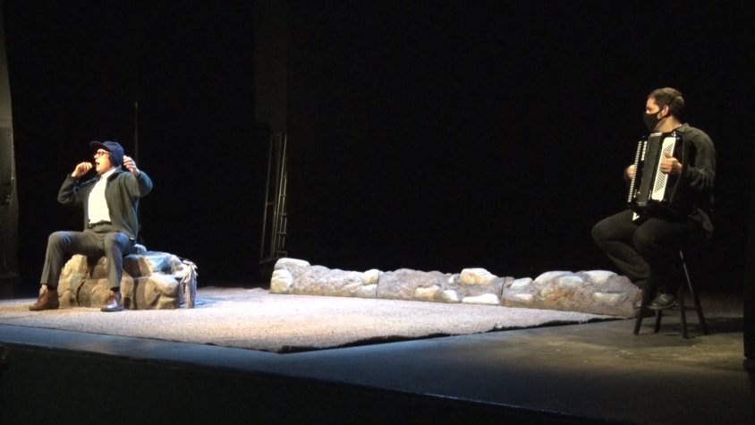 Durant l'actuació de l'espectacle d'aquest divendres a Ripoll