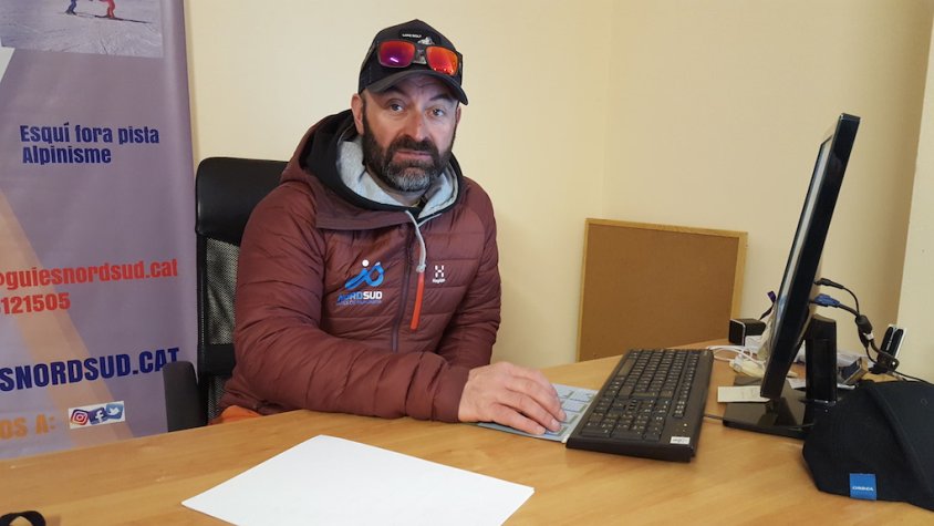 Jaume Vila, al local del seu negoci, a Camprodon