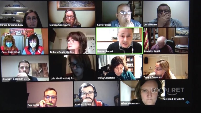 L'acte es continua celebrant en format telemàtic