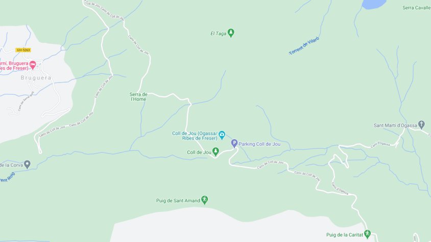 Mapa de la pista on s'ha produit l'accident