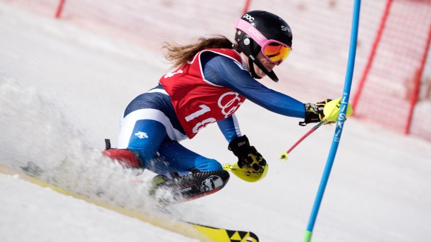 Núria Pau, durant la seva participació als campionats estatals