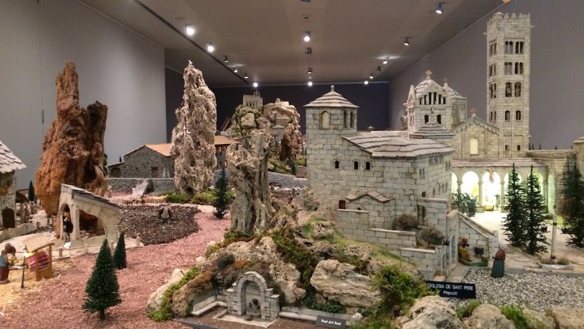 El pessebre monumental es pot veure al Museu Etnogràfic de Ripoll