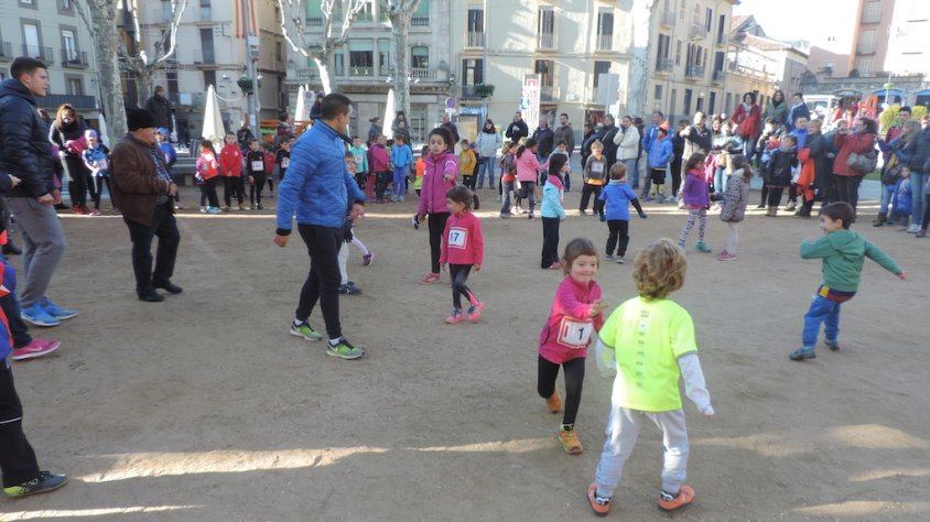 Les curses infantils tenien un gran seguiment per part dels joves esportistes del Ripollès