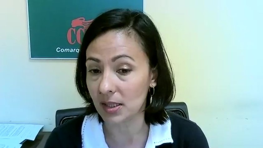 La secretària general de CCOO a les comarques gironines, Belén López