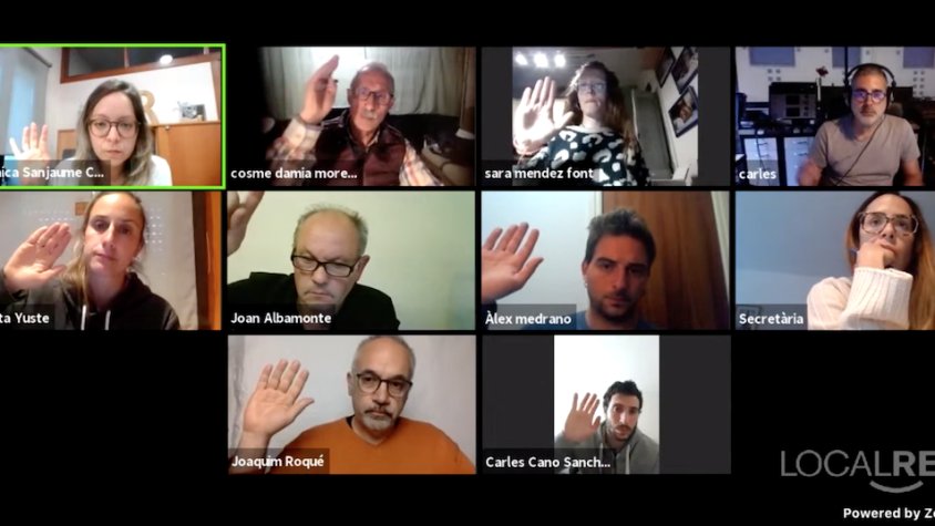 El ple es va desenvolupar en format telemàtic