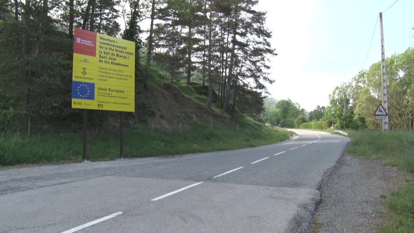 El nou tram de via verda ha d'enllaçar Sant Joan amb el pont de Planàs per Santigosa