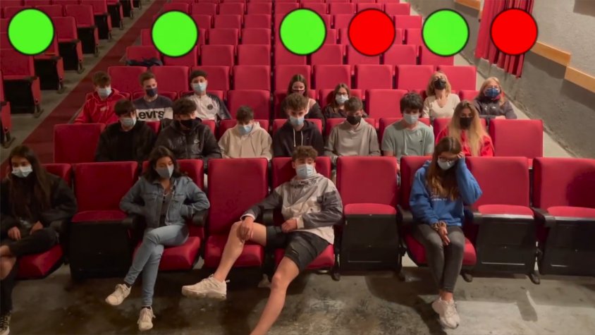 Han treballat per numerar els seients d'un teatre aplicant la robòtica